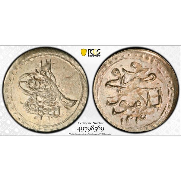 TURKEY: Selim III, 1789-1807, AR para, Islambul, AH1203 year 5 (1793), PCGS MS62