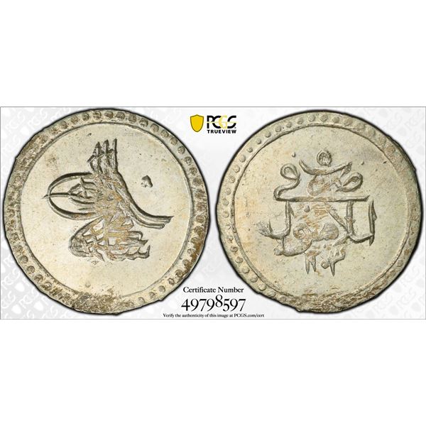 TURKEY: Selim III, 1789-1807, AR 5 para, Islambul, AH1203 year 5 (1793), PCGS MS64