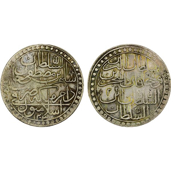 TURKEY: Selim III, 1789-1807, BI 2 zolota (19.12g), AH1203 year 2, VF-XF