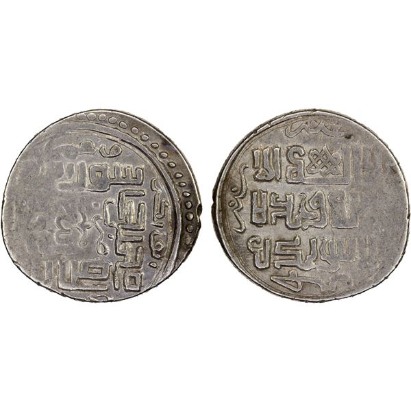 JALAYRID: temp. Shaykh Hasan, 1335-1356, AR dinar (2.63g), Aydhaj, AH(7)56, VF