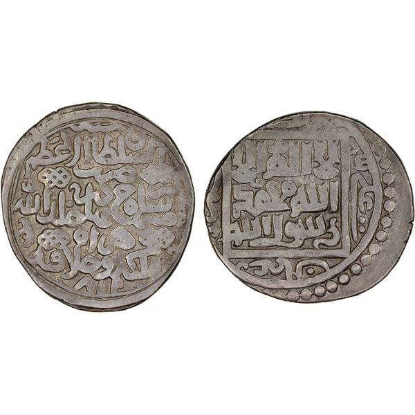 TIMURID: Shahrukh, 1405-1447, AR tanka (5.48g), Herat, AH819, lovely VF