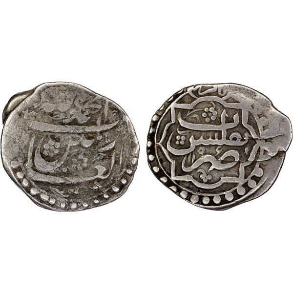 GEORGIA: "Anonymous", AR abazi (2.91g), Tiflis, AH1196 (1781), VF