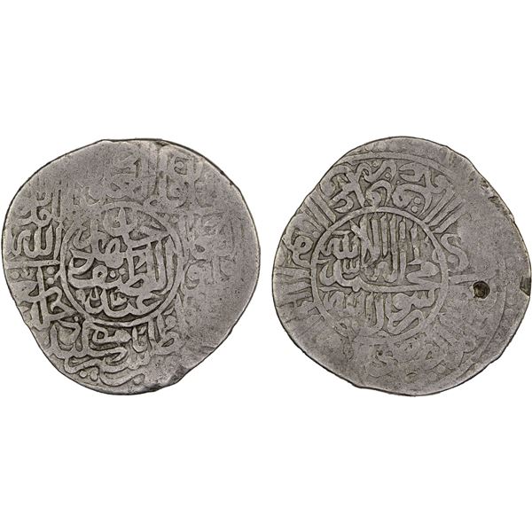 SHAYBANID: 'Abd al-Latif, 1540-1552, AR tanka (4.51g), Tashkand (Tashkent), AH954, VF