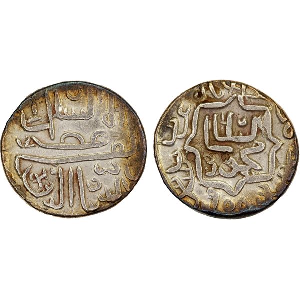 GUJARAT: Mahmud I, 1458-1511, AR 1/4 tanka (2.75g), Muhammadabad 'urf Champanir, AH900, bold VF
