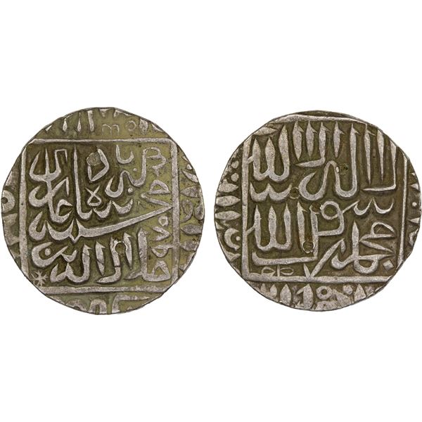 MUGHAL: Akbar I, 1556-1605, AR rupee (11.43g), Shergarh, AH970, VF-XF