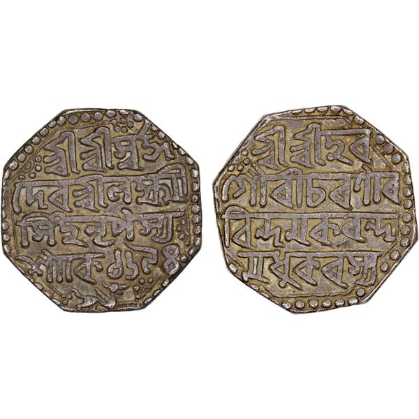 ASSAM: Lakshmi Simha, 1769-1780, AR rupee (11.33g), SE1694, XF