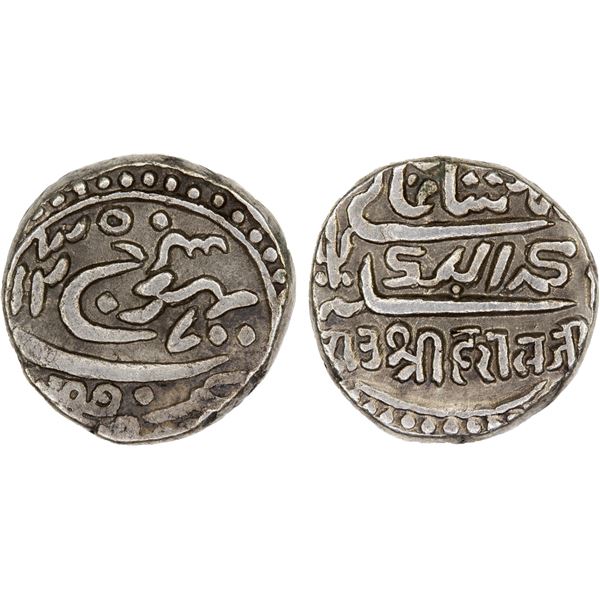 KUTCH: Desalji II, 1819-1860, AR kori (4.59g), Bhuj, AH1235 (sic), VF-XF