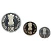 Image 1 : INDIA: Republic, 3-coin proof set, 2003-M
