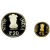 Image 1 : INDIA: Republic, 2-coin proof set, 2013-M