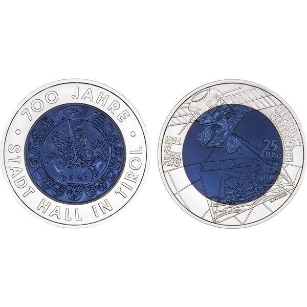 AUSTRIA: 25 euro, 2003, Brilliant Unc