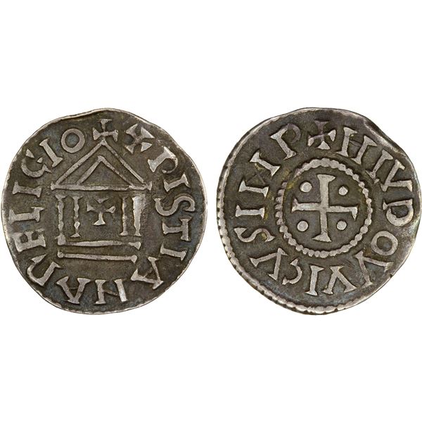 FRANCE: Louis, the Pius, 822-840, AR denier (1.47g)