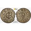 Image 1 : SWEDISH LIVONIA: Karl XI, 1660–1697, AR solidus, Riga, [16]62, PCGS MS62