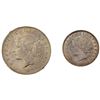Image 1 : LIBERIA: Republic, LOT of 2 coins, 1906, AU