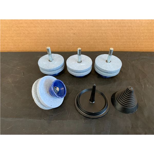 Lot of 4 Whetstone Four-Layer Lawn Mower Blade Sharpener
