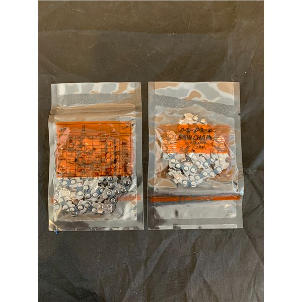 Lot of 2 Mini 4" Saw Chain Blades - 28P 1/4-043