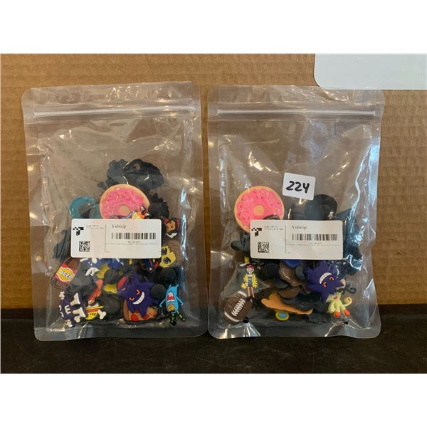 Lot of 2 Packs 30 Packs Random Croc Jibbits