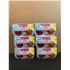 Image 1 : Dole Fruit And Gel Apples In Raspberry Gel Six 4 Packs 123g Cups