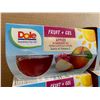 Image 2 : Dole Fruit And Gel Apples In Raspberry Gel Six 4 Packs 123g Cups