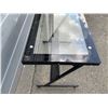 Image 6 : Glass Computer Work Desk Black