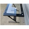 Image 7 : Glass Computer Work Desk Black