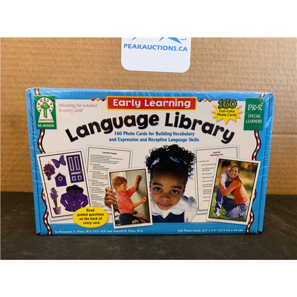 Early Learning Language Library PK-K 160 Photo Cards for Building Vocabulary