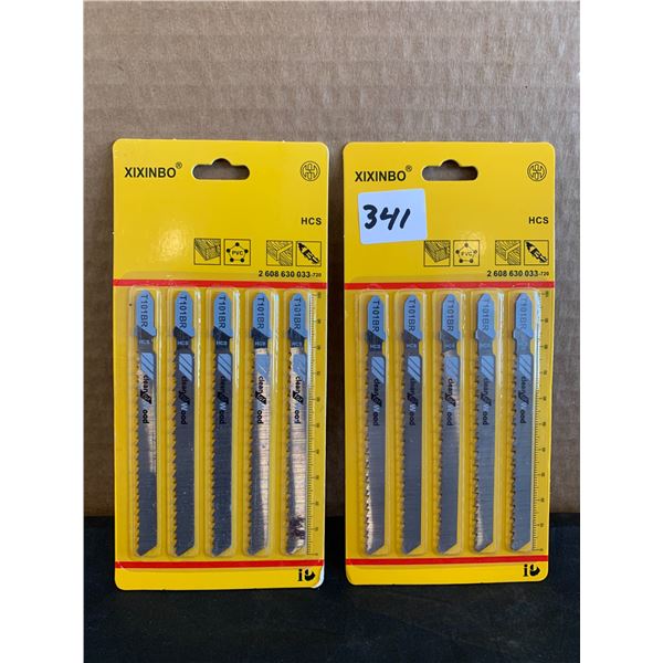 Lot of 2 Xixinbo Jig Saw Blades T101br for Clean Wood