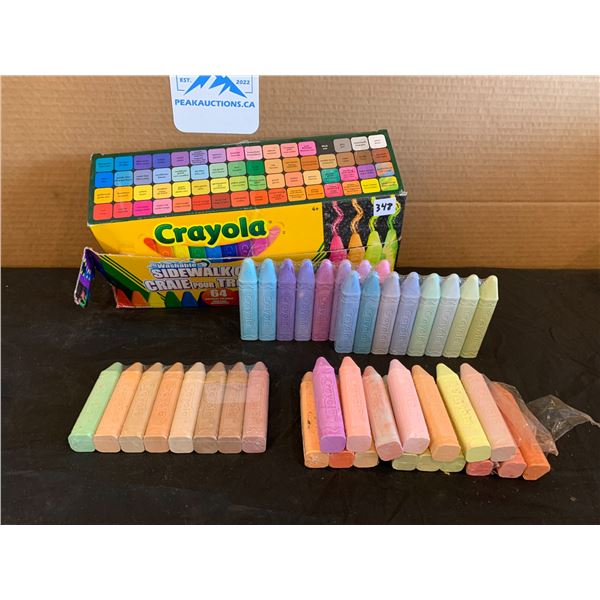 Crayola Washable Sidewalk Chalk - Open Box