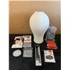 Image 1 : 23 Inch Canvas Block Manaquin Head Stand For Wigs Kit
