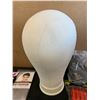Image 3 : 23 Inch Canvas Block Manaquin Head Stand For Wigs Kit
