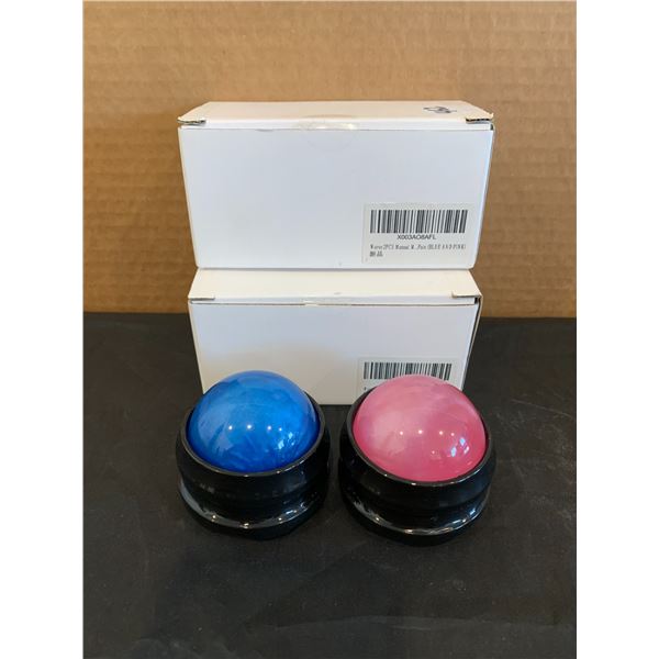 Lot of Worve 2 Pack of Back Massage Balls Pink And Blue