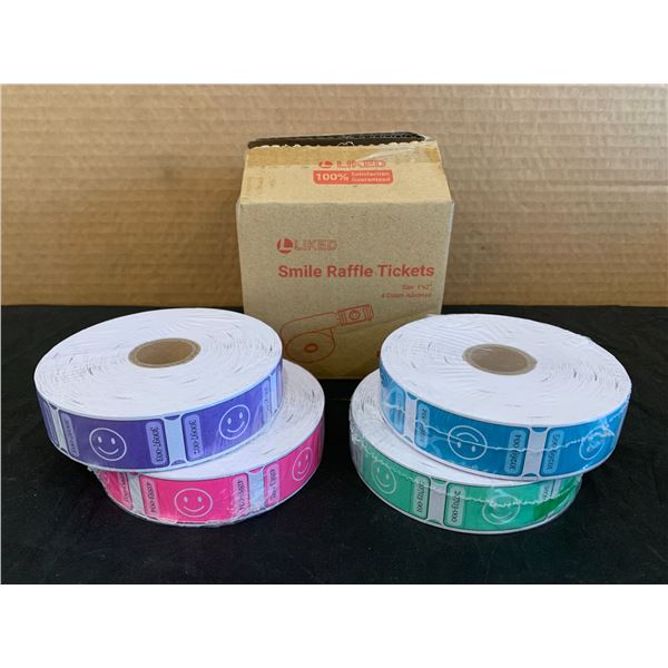 Liked Smile Raffle Tickets Size 1'x2' 4x 1000 Tickets