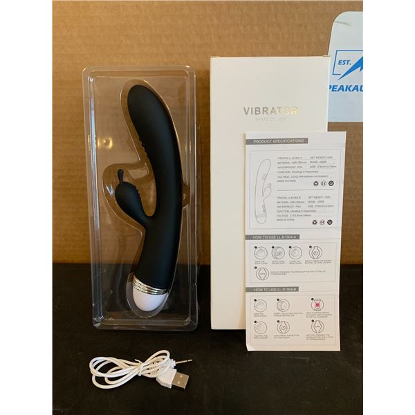 Shape of Love Personal Rechargeable Vibrator - Black Colour