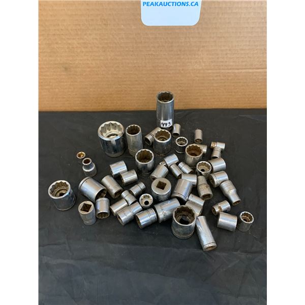 Random Assortment of Sockets 47 Pcs