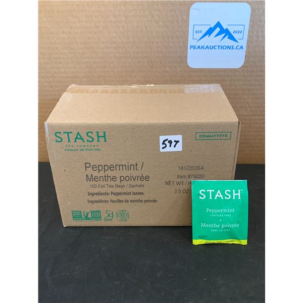 The Stash Tea Company 100 Foil Tea Bags Peppermint
