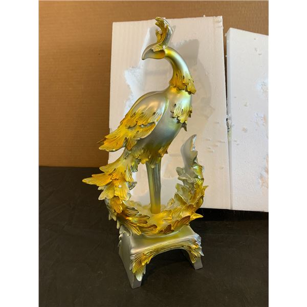 Lifkome Phoenix Statue Figurine 37cm Resin Chinese Fengshui Decoration for Wealth And Health