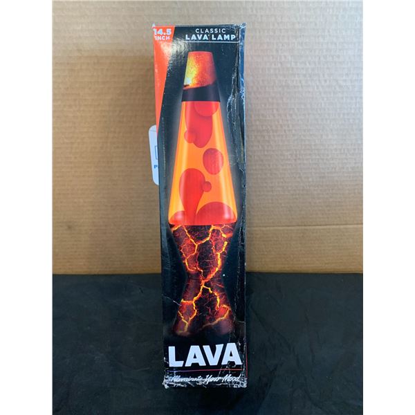 Schylling Classic Lava Lamp Flowing Red Lava In Orange Liquid 14.4 Inch