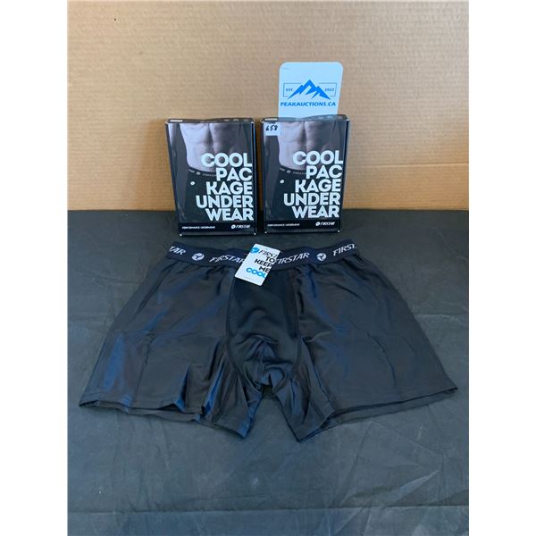 Lot of 2 Firstar Cool Package Underwear Performance Undewear Size Medium
