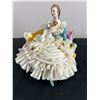 Image 1 : Dresden Style Porcelain Lace Seated Girl