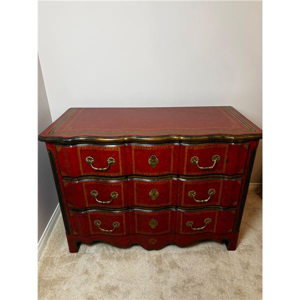 Theodore Alexander Leather-Wrapped Commode