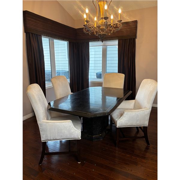 Alexvale Furniture Marble Veneer Kitchen Table