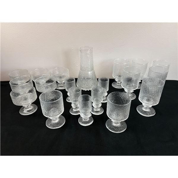 Crystal Ice Patterned Glassware