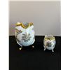 Image 1 : "Birks" Hand Painted Cracked Egg Vases