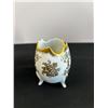 Image 2 : "Birks" Hand Painted Cracked Egg Vases