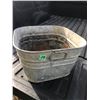 Image 1 : Antique Square Galvanized Wash Tub