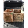 Image 1 : 2 Wood Beverage Crates