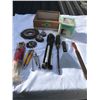 Image 1 : Box with various Tools, Light, Knife, Rasp, Wire