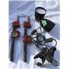 Image 1 : Pair of Wood Clamps and Pair of Lights