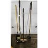Image 1 : 2 Shovels, Broom and Rake
