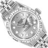 Image 1 : Rolex Ladies Stainless Steel Silver Diamond Date Wristwatch 26MM