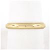 Image 1 : Classic 14k Yellow Gold 3.5mm Domed Polished w/ Milgrain Stack Wedding Band Ring